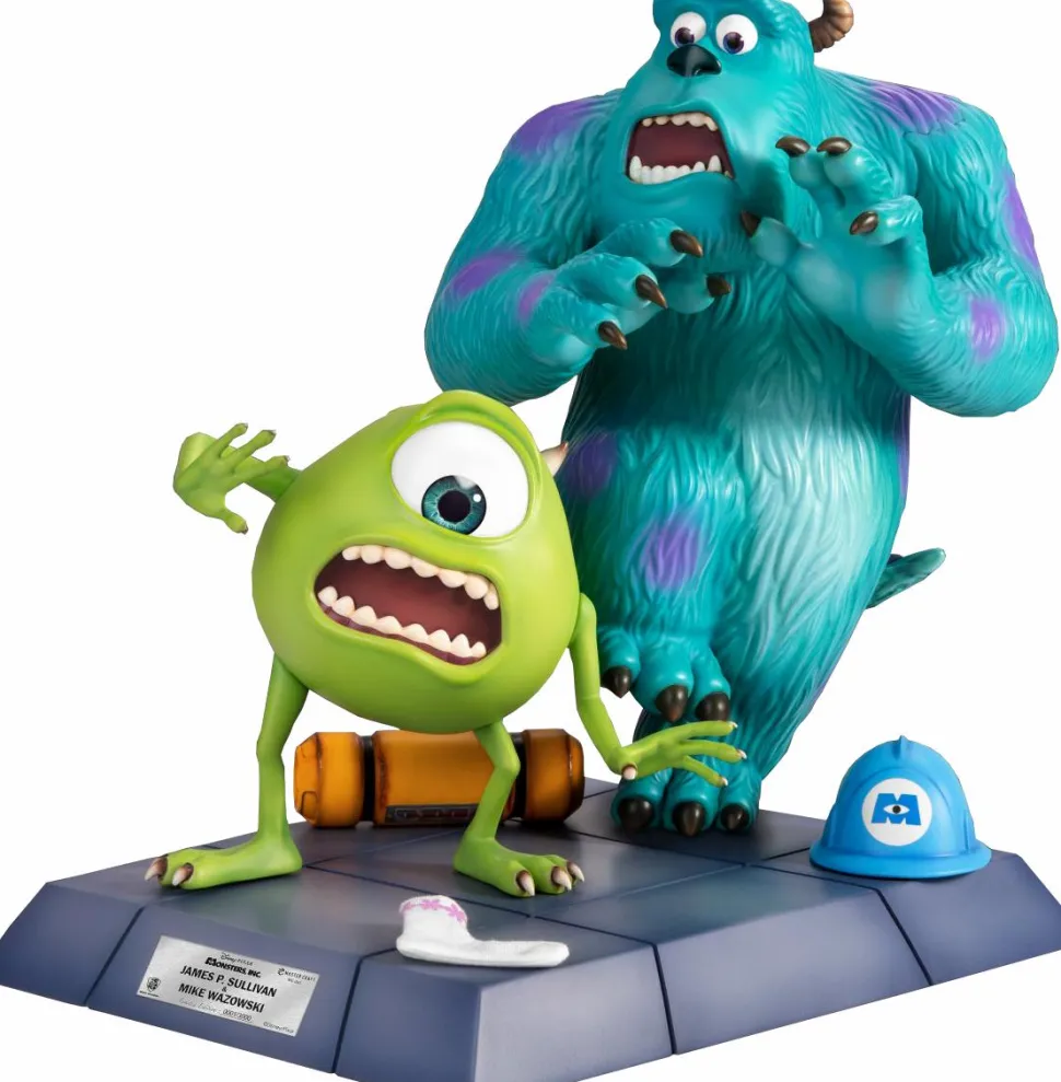 Monsters, Inc. - James P Sullivan & Mike Wazowski Master Craft 12.5” Statue
