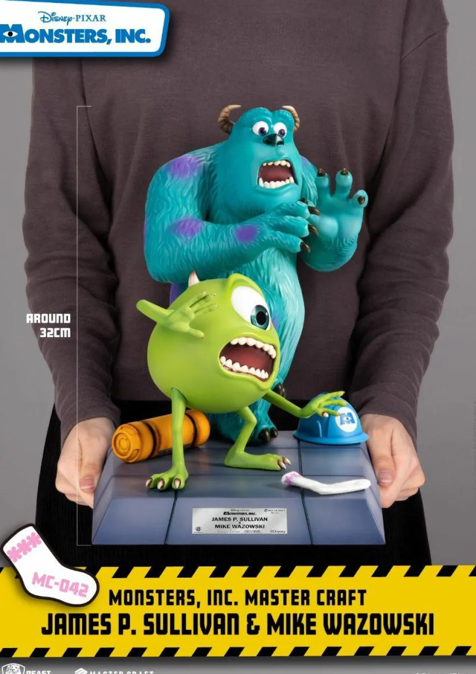 Monsters, Inc. - James P Sullivan & Mike Wazowski Master Craft 12.5” Statue