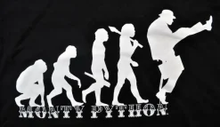 Monty Python - Evolution Black Male T-Shirt