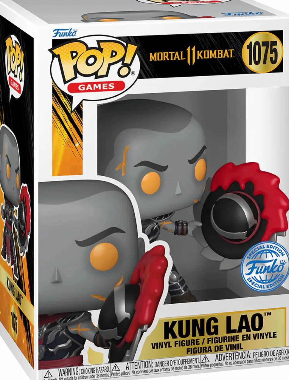 Mortal Kombat 11 - Kung Lao (Fatality) Mystery Box (Includes Kung Lao & 3 Exclusive Pop! Vinyl Figures)