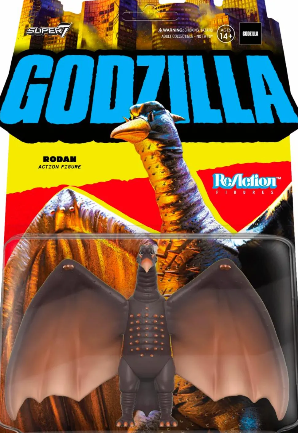 Mothra vs. Godzilla (1964) - Rodan ReAction 3.75” Action Figure