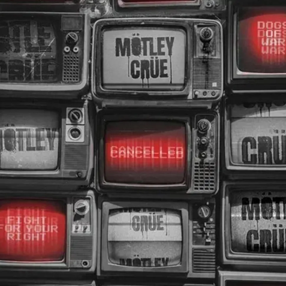 Motley Crue - Cancelled EP Vinyl Record (Red & Back Splatter Coloured Vinyl)