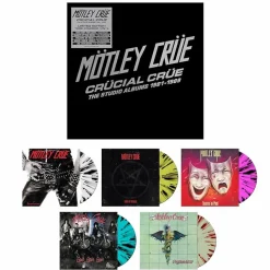Motley Crue - Crucial Crue: The Studio Albums 1981-1989 5xLP Vinyl Record Box Set (Coloured Vinyl)