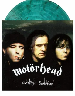 Motorhead - Overnight Sensation LP Vinyl Record (Green With Black Smoke Coloured Vinyl)