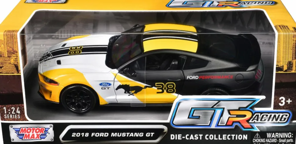 Motormax - 2018 Ford Mustang GT GT Racing Collection 1/24th Scale Die-Cast Vehicle Replica