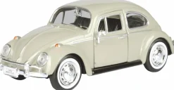 Motormax - Beige 1966 Volkswagen Beetle Timeless Legends Collection 1/24th Scale Die-Cast Vehicle Replica