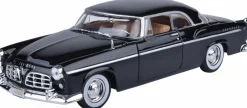 Motormax - Black 1955 Chrysler C300 Timeless Legends Collection 1/24th Scale Die-Cast Vehicle Replica
