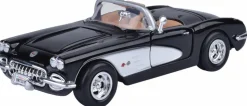 Motormax - Black 1959 Corvette Timeless Legends Collection 1/24th Scale Die-Cast Vehicle Replica