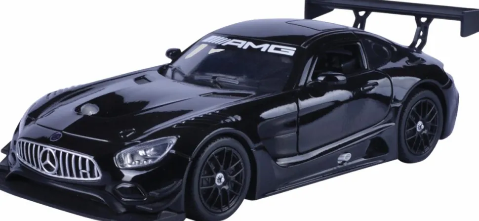 Motormax - Black Mercedes AMG GT3 Timeless Legends Collection 1/24th Scale Die-Cast Vehicle Replica