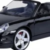 Motormax - Black Porsche 911 Turbo Cabriolet Timeless Legends Collection 1/18th Scale Die-Cast Vehicle Replica