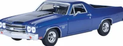 Motormax - Blue 1970 Chevy El Camino Timeless Legends Collection 1/24th Scale Die-Cast Vehicle Replica