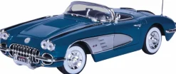 Motormax - Blue 1958 Corvette Timeless Legends Collection 1/18th Scale Die-Cast Vehicle Replica