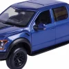 Motormax - Blue 2017 Ford F150 Raptor Timeless Legends Collection 1/24th Scale Die-Cast Vehicle Replica