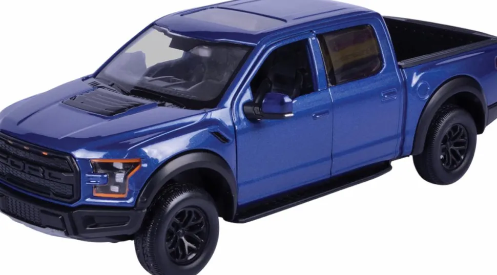 Motormax - Blue 2017 Ford F150 Raptor Timeless Legends Collection 1/24th Scale Die-Cast Vehicle Replica