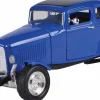 Motormax - Blue 1932 Ford Five-Window Coupe Timeless Legends Collection 1/18th Scale Die-Cast Vehicle Replica
