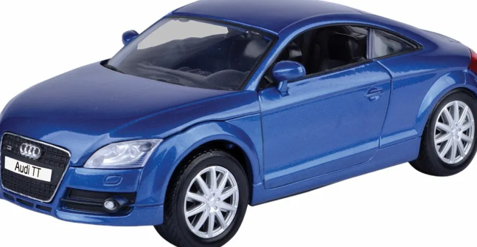 Motormax - Blue Audi TT Coupe Timeless Legends Collection 1/24th Scale Die-Cast Vehicle Replica