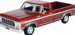 Motormax - Brown 1979 Ford F-150 Custom Timeless Legends Collection 1/24th Scale Die-Cast Vehicle Replica