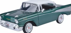 Motormax - Green 1957 Chevy Bel Air Timeless Legends Collection 1/24th Scale Die-Cast Vehicle Replica