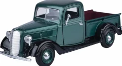 Motormax - Green 1937 Ford Pickup Timeless Legends Collection 1/24th Scale Die-Cast Vehicle Replica