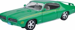 Motormax - Green 1969 Pontiac GTO Judge Timeless Legends Collection 1/24th Scale Die-Cast Vehicle Replica