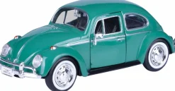 Motormax - Green 1966 Volkswagen Beetle Timeless Legends Collection 1/24th Scale Die-Cast Vehicle Replica
