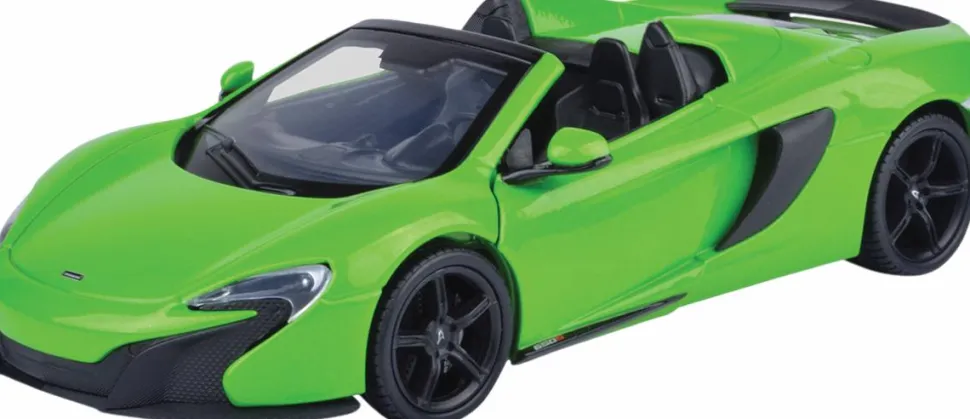 Motormax - Green McLaren 650S Spider Timeless Legends Collection 1/24th Scale Die-Cast Vehicle Replica