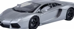 Motormax - Grey Lamborghini Aventador LP700-4 Timeless Legends Collection 1/18th Scale Die-Cast Vehicle Replica