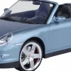 Motormax - Grey Porsche 911 Turbo Cabriolet Timeless Legends Collection 1/18th Scale Die-Cast Vehicle Replica