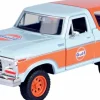 Motormax - Gulf Livery 1978 Ford Bronco Gulf Collection 1/24th Die-Cast Vehicle Replica