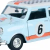Motormax - Gulf Livery 1961-67 Morris Mini Cooper Gulf Collection 1/18th Die-Cast Vehicle Replica
