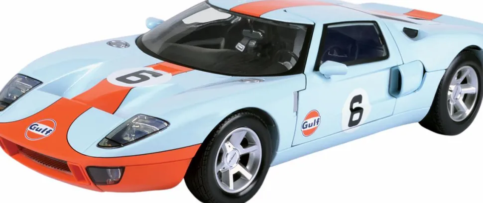 Motormax - Gulf Livery Ford GT Concept Gulf Collection 1/12th Die-Cast Vehicle Replica
