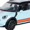 Motormax - Gulf Livery Mini Cooper Countryman Gulf Collection 1/43 Die-Cast Vehicle Replica