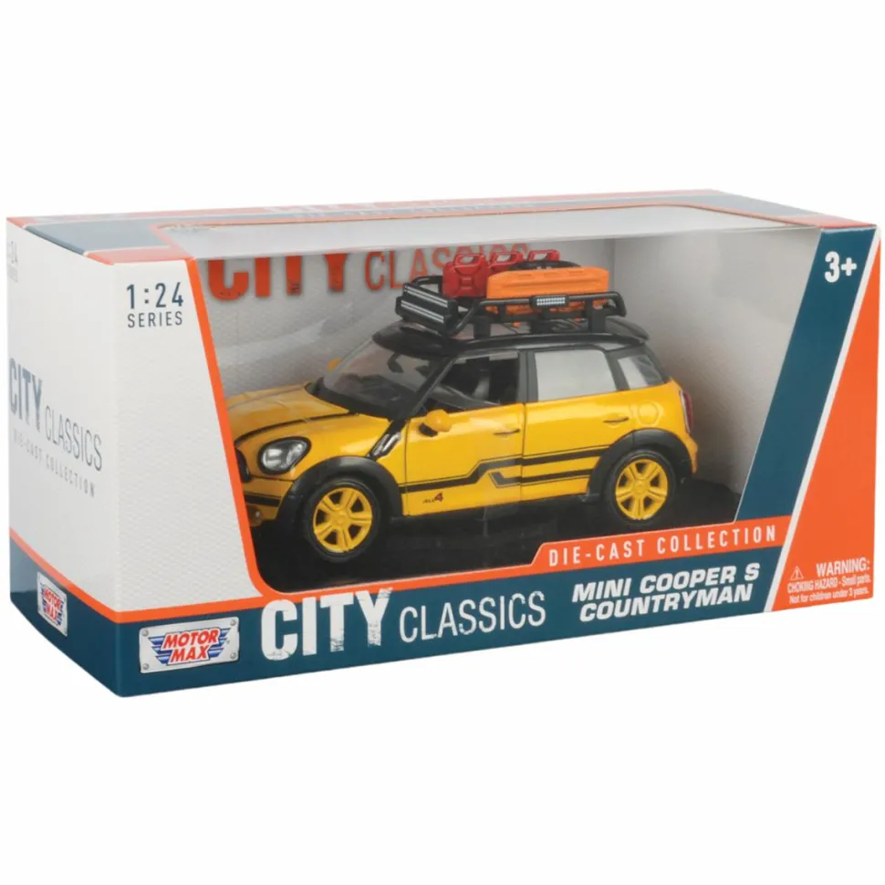 Motormax - Mini Cooper S Countryman with Roof Rack Mini Cooper Collection 1/24th Scale Die-Cast Vehicle Replica