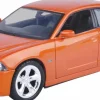 Motormax - Orange 2011 Dodge Charger R/T Timeless Legends Collection 1/24th Scale Die-Cast Vehicle Replica