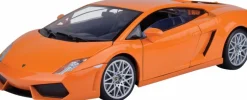 Motormax - Orange Lamborghini LP560-4 Timeless Legends Collection 1/18th Scale Die-Cast Vehicle Replica