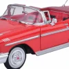 Motormax - Red 1958 Chevy Impala Timeless Legends Collection 1/24th Scale Die-Cast Vehicle Replica