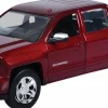 Motormax - Red 2017 Chevy Silverado 1500 LT Z71 Crew Cab Timeless Legends Collection 1/24th Scale Die-Cast Vehicle Replica
