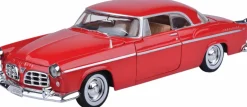 Motormax - Red 1955 Chrysler C300 Timeless Legends Collection 1/24th Scale Die-Cast Vehicle Replica