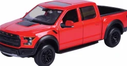Motormax - Red 2017 Ford F150 Raptor Timeless Legends Collection 1/24th Scale Die-Cast Vehicle Replica