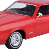 Motormax - Red 1971 Ford Mustang Sportsroof Timeless Legends Collection 1/24th Scale Die-Cast Vehicle Replica