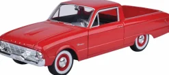 Motormax - Red 1960 Ford Ranchero Timeless Legends Collection 1/24th Scale Die-Cast Vehicle Replica