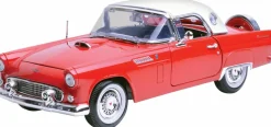 Motormax - Red 1956 Ford Thunderbird (Hard Top) Timeless Legends Collection 1/18th Scale Die-Cast Vehicle Replica