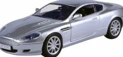 Motormax - Silver Aston Martin DB9 Timeless Legends Collection 1/24th Scale Die-Cast Vehicle Replica