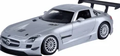 Motormax - Silver Mercedes-Benz SLS AMG GT3 Timeless Legends Collection 1/24th Scale Die-Cast Vehicle Replica