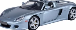 Motormax - Silver Porsche Carrera GT Timeless Legends Collection 1/18th Scale Die-Cast Vehicle Replica