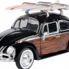 Motormax - Volkswagen Beetle with Surfboard Volkswagen Collection 1/24th Scale Die-Cast Vehicle Replica