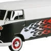 Motormax - Volkswagen Type 2 (T1) Bus (Hot Rod 2 Tone Decal) Volkswagen Collection 1/24th Scale Die-Cast Vehicle Replica