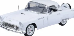 Motormax - White 1956 Ford Thunderbird (Hard Top) Timeless Legends Collection 1/18th Scale Die-Cast Vehicle Replica