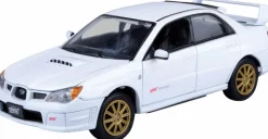 Motormax - White Subaru Impreza WRX STI Timeless Legends Collection 1/24th Scale Die-Cast Vehicle Replica