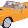 Motormax - Yellow 1956 Ford Thunderbird (Convertible) Timeless Legends Collection 1/24th Scale Die-Cast Vehicle Replica